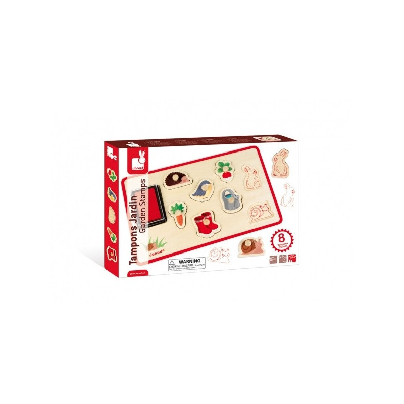 Tampons jardin - 8 pcs Janod -J08158 sur Ambiance Plaisir
