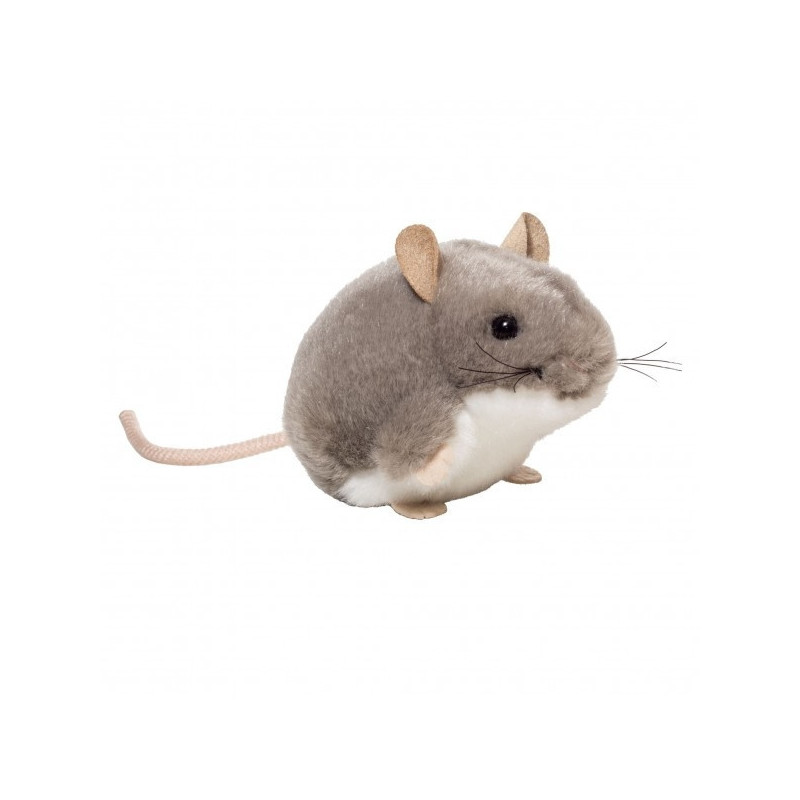 Peluche souris grise 9 cm Hermann -92657 3
