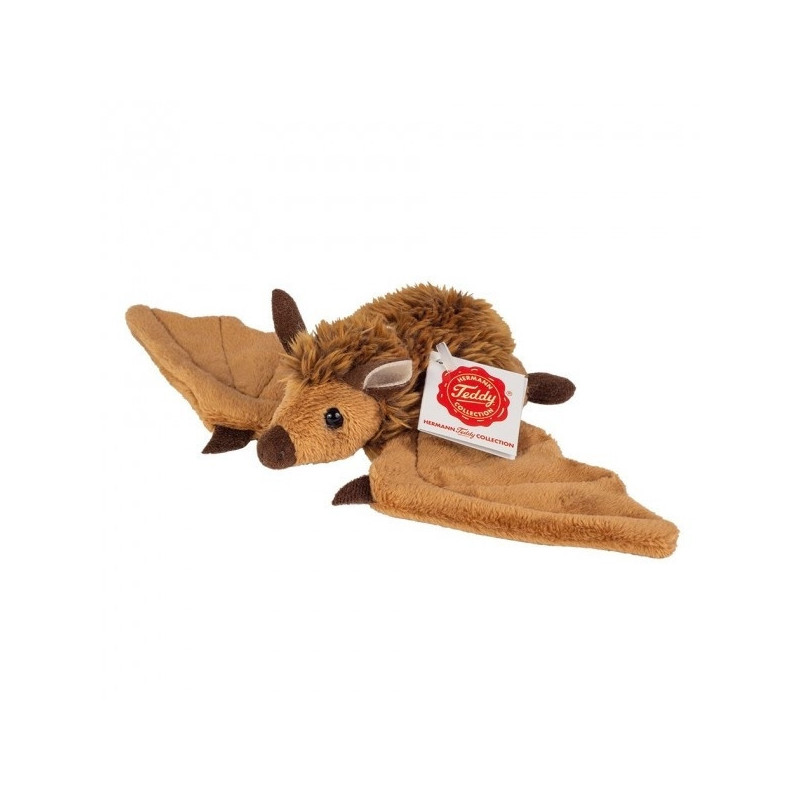Peluche chauve-souris marron 25 cm hermann teddy collection -92654 2