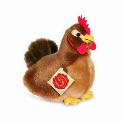 Peluche Poule marron 16 cm hermann  sur Ambiance Plaisir
