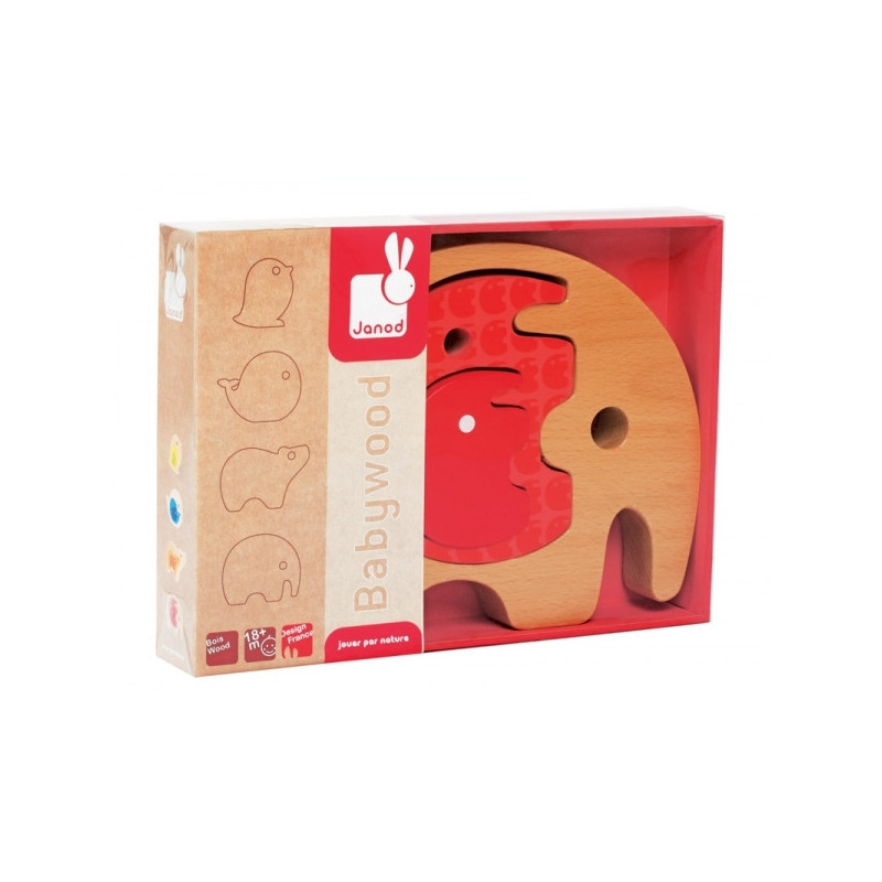 Babywood eléphant Janod -J07044 sur Ambiance Plaisir
