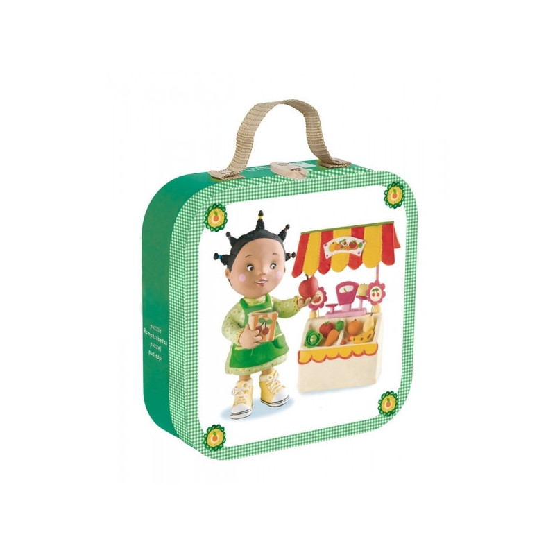 Puzzle zoe joue à la marchande (valisette fleurus) Janod -J02878 sur Ambiance Plaisir