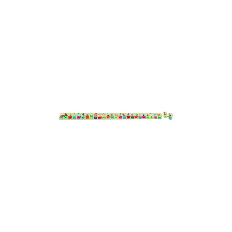 Valisette puzzle 27 pces train alphabet Janod J02928 sur Ambiance Plaisir