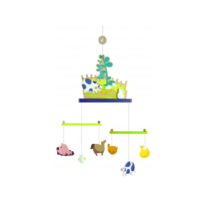 Mobile happy farm - décor Janod J04598 sur Ambiance Plaisir