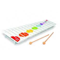 Grand xylo bois confetti (15 tons) 2 baguettes Janod J07605 sur Ambiance Plaisir (2)