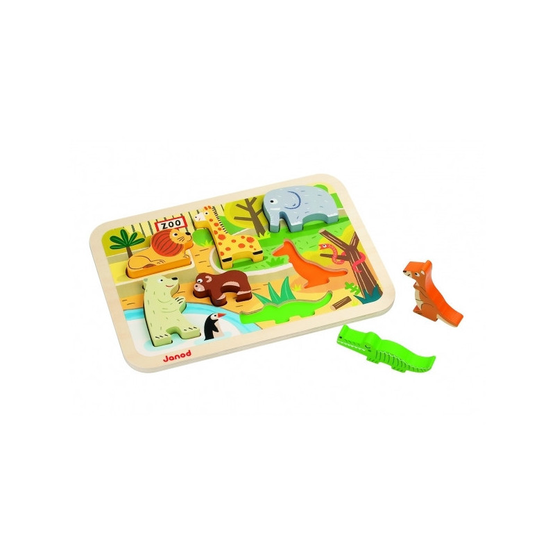Chunky puzzle zoo Janod J07022 sur Ambiance Plaisir