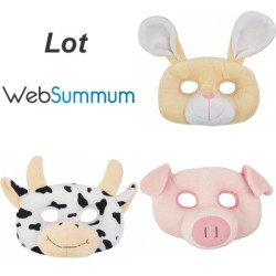 Promotion peluche masque de la ferme Histoire d'Ours -LWS-206