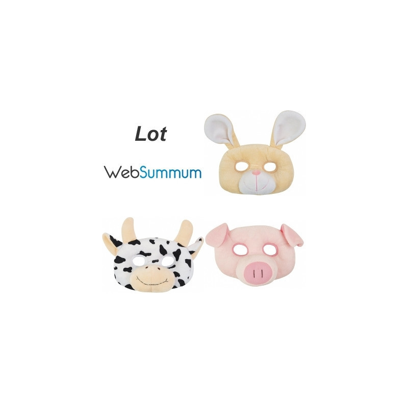 Promotion peluche masque de la ferme Histoire d'Ours -LWS-206