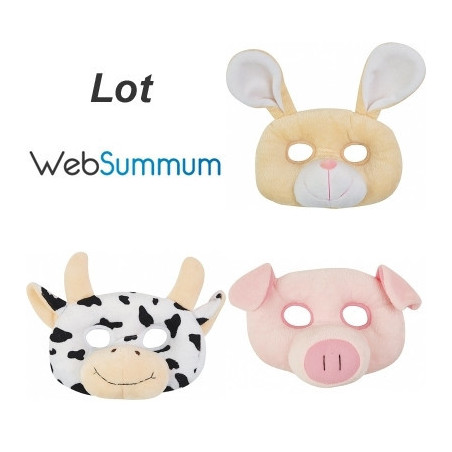 Promotion peluche masque de la ferme Histoire d'Ours -LWS-206