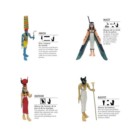 Lot 4 Figurines d'Egypte Plastoy -LWS-126Lot 4 Figurines d'Egypte Plastoy -LWS-126