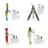 Lot 4 Figurines d'Egypte Plastoy -LWS-126Lot 4 Figurines d'Egypte Plastoy -LWS-126