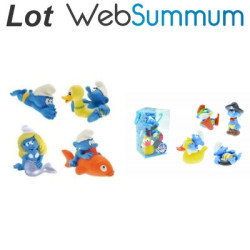 Lot 2 Jouet de bain figurines Schtroumpf Plastoy -LWS-127lot 2 Jouet de bain figurines Schtroumpf Plastoy -LWS-127
