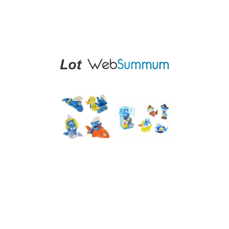 Lot 2 Jouet de bain figurines Schtroumpf Plastoy -LWS-127lot 2 Jouet de bain figurines Schtroumpf Plastoy -LWS-127