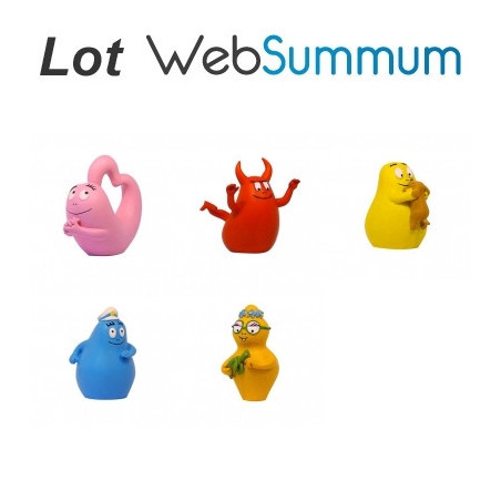 Lot 5 Figurines Barbapapa Plastoy -LWS-136