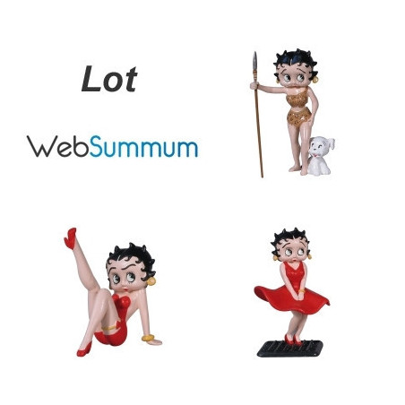 Lot 3 Figurines Betty Boop Plastoy -LWS-138