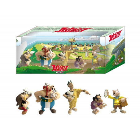 Coffret 5 figurines astérix le papyrus de césar Plastoy -60851