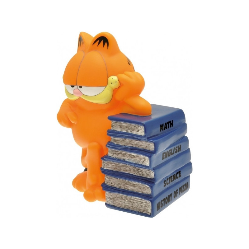 Tirelire figurine garfield pile de livres -80050