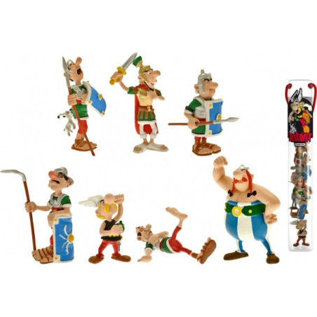 Tubo astérix bagarre 8 fig Plastoy -70381