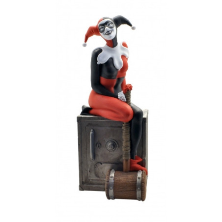 Tirelire harley quinn sur coffre fort Plastoy -80058Tirelire harley quinn sur coffre fort Plastoy -80058