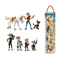 Tubo lucky luke - 7 figurines -70387Tubo lucky luke - 7 figurines -70387