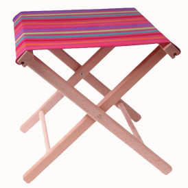 Toile tabouret pliant de peche tissus Artiga toile Candresse  sur Ambiance Plaisir