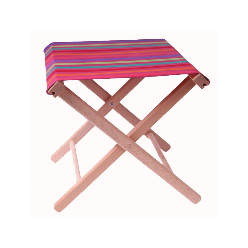 Toile tabouret pliant de peche tissus Artiga toile Candresse  sur Ambiance Plaisir