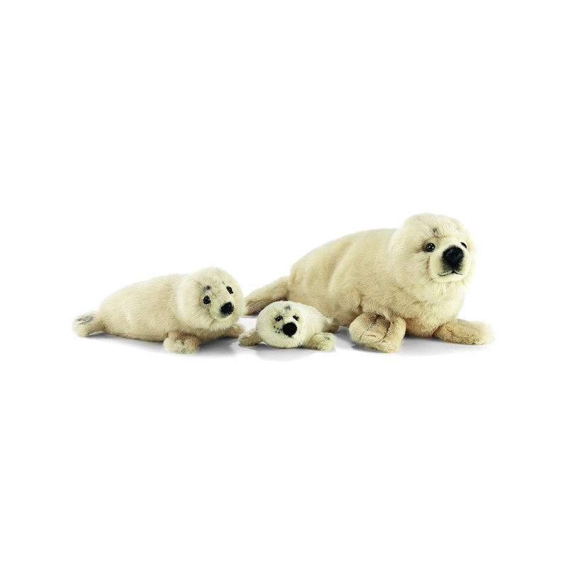 Anima - Peluche phoque écru 32 cm -3898