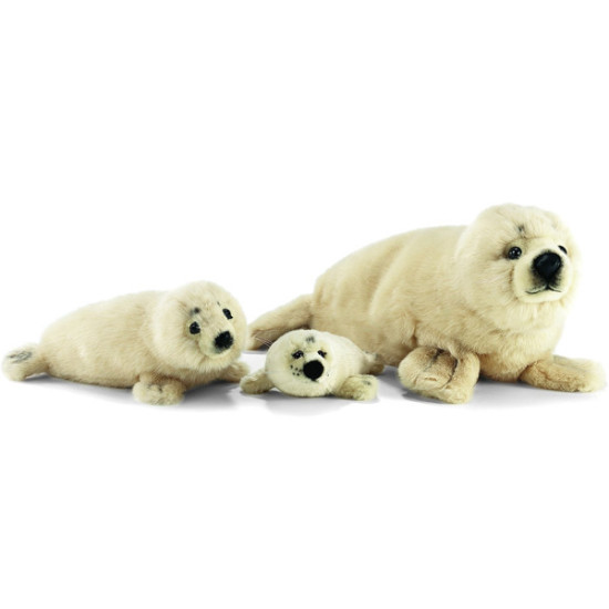 Anima - Peluche phoque écru 32 cm -3898