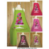 Tablier Alma Mater prudent macarons -2903marron sur Ambiance Plaisir